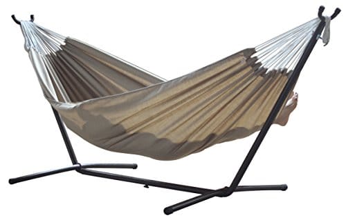 Vivere Hängemattengestell Doppel Sunbrella, 280cm, aus Edelstahl, mit Hängematte